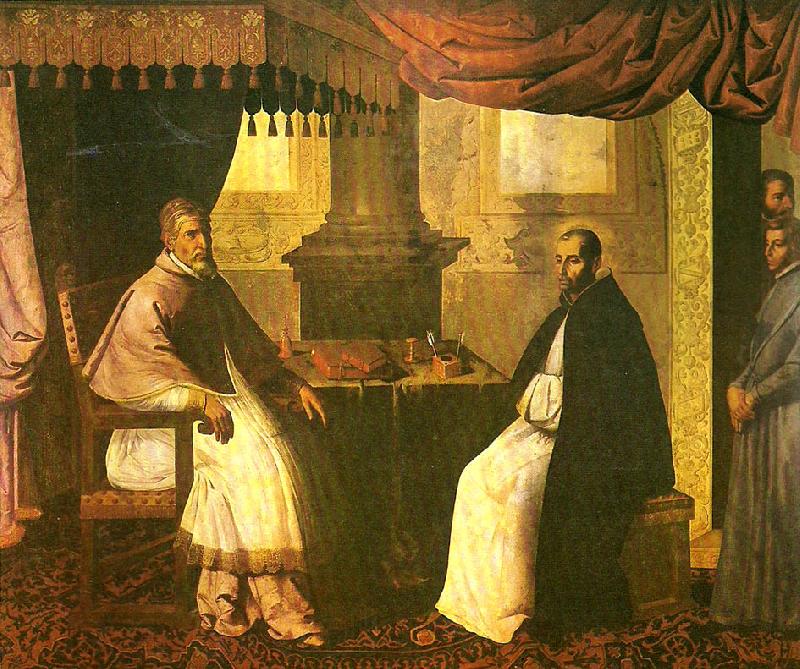 Francisco de Zurbaran st. bruno in conversation with pope urban France oil painting art